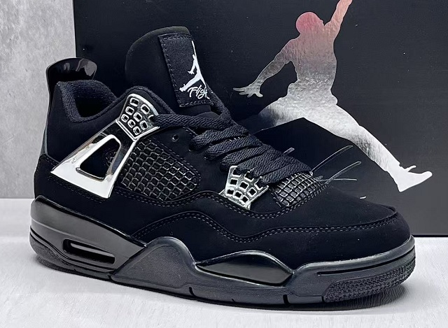 Air Jordan 4 Retro Black Cat Silver